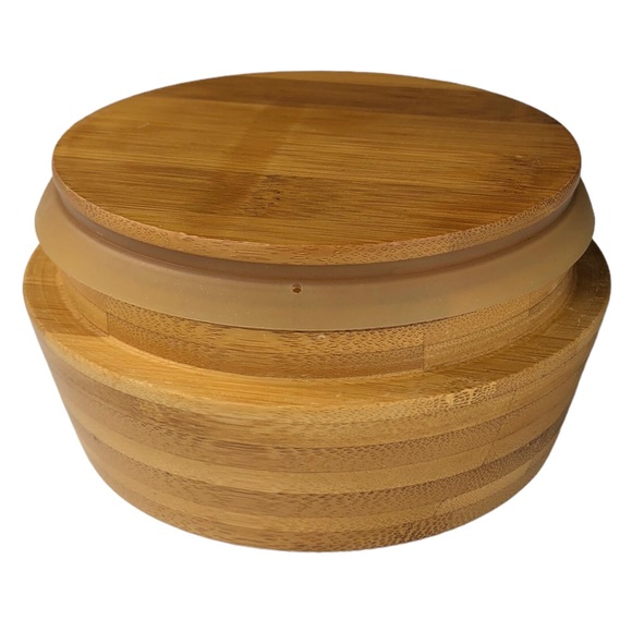 2009 Starbucks Coffee Company Ceramic Canister Crock w/ Bamboo Lid - Picture 4 of 6